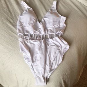 Cupshe White One Piece Swimsuit